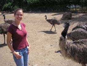 Amy and the emu